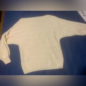 3/$15 SHEIN cream batwing sweater